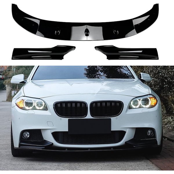 Pour BMW série 5 F10 F11 520 523 525 535 530 M Sport 2011-2017 Kit de carrosserie de lèvre de pare-chocs avant becquet séparateur de voiture lèvre Canard