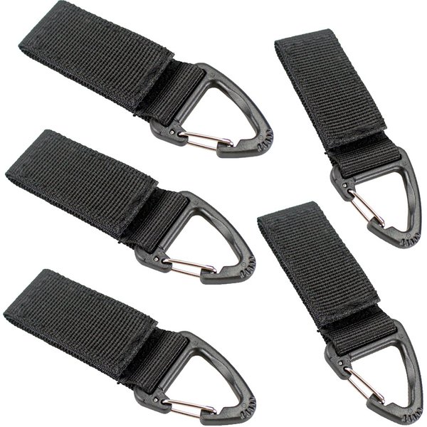 Camping en plein air randonnée multi-outil Molle sangle pince EDC tactique Nylon ruban porte-clés fermoir crochet mousqueton fixation crochet boucle