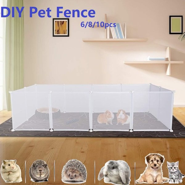 Petit parc pour animaux de compagnie, bricolage librement combiné, clôture de cour pour animaux de compagnie, caisse pour chiot, chenil pour chien, chaton, lapin, cochon d'inde, lapin, hérissons