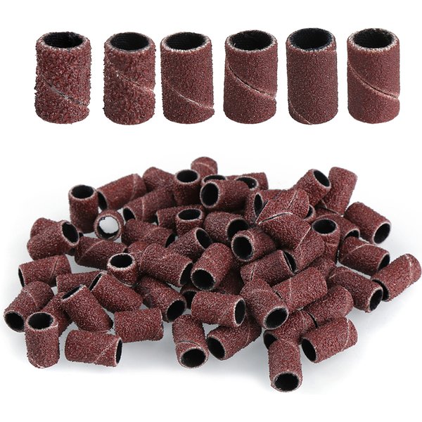 Bandes de ponçage pour ponceuse électrique, accessoires de manucure, 100 pièces/paquet, 60 #120 #180 #240 #