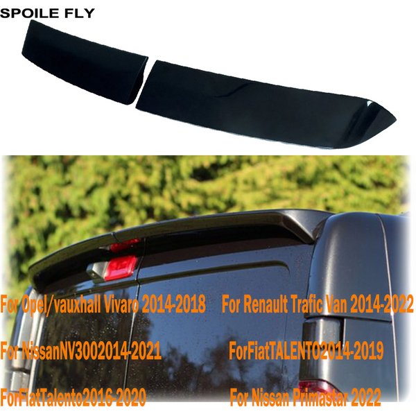 Universal For Vauxhall VIVARO For Renault TRAFIC III For Nissan Primastar NV300 For Fiat TALENTO Rear Roof Spoiler Wing Lip