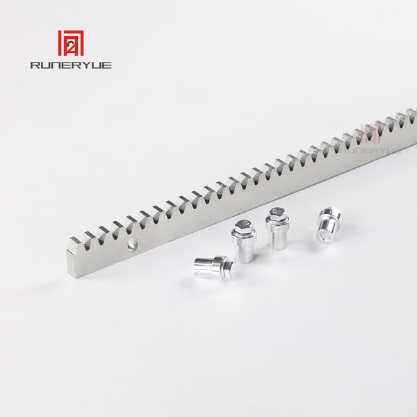 Porte coulissante en acier galvanisé, support de Rail d'engrenage, fermeture éclair métallique, 1 mètre par pièce, extension de 50CM en option avec vis