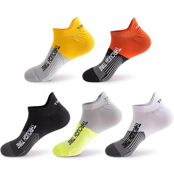 5 paires/lot printemps été hommes sport chaussettes de course chaussettes de protection cheville mince respirant déodorant Fitness chaussettes courtes 38-44