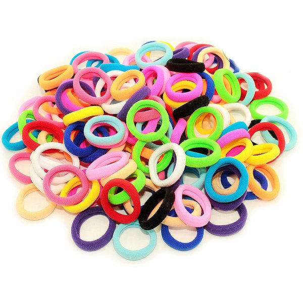 60 pièces/ensemble bandes de cheveux élastiques filles accessoires de cheveux bandeau en Nylon coloré enfants élastique pour queue de cheval Scrunchie ornements cadeau