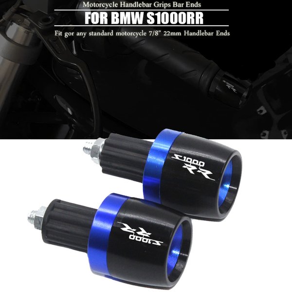 Motorradgriffe Bar End für BMW S1000RR 2009 2010 2011 2012 2013 2014 2015 2016 2017 2018 Griff Lenker Stecker Endkappe Griff