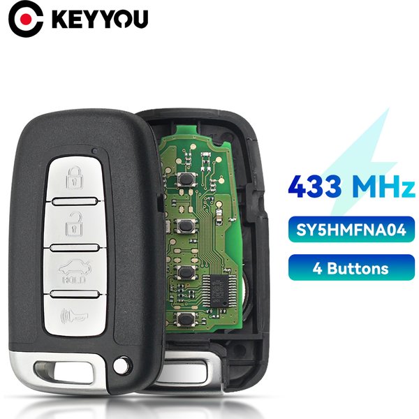 KEYYOU 433Mhz Car Smart Remote Key For Hyundai I30 IX35 Sonata Genesis Veloster Equus Tucson Kia Forte Rio Sorento SY5HMFNA04