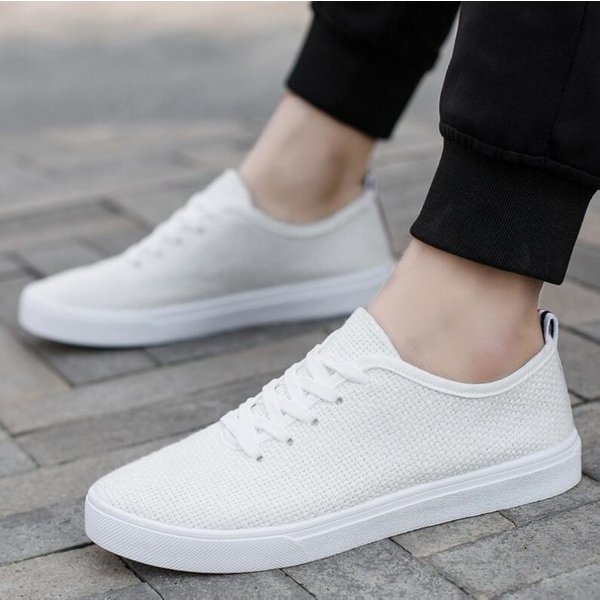 Chaussures de marche en maille respirante pour hommes, baskets de tennis pour hommes, chaussures de course en plein air, chaussures de fitness en toile, légères et plates