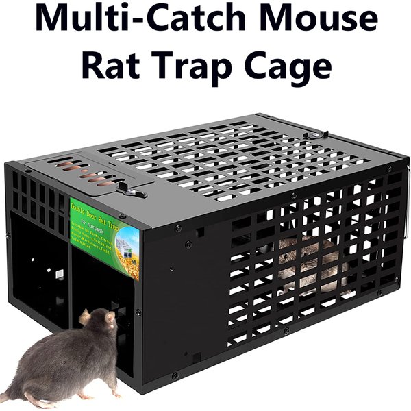 Hochwertiger doppeltüriger Big Mouse Rats Live Trap Cage/Strong Catch Bait/Schädlingsbekämpfung