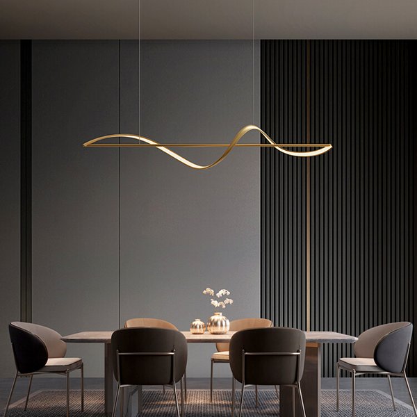 Nordic Dine Lampy wiszące do jadalni i sypialni, oświetlenie wewnętrzne, lampa sufitowa, dekoracyjne żyrandole LED.