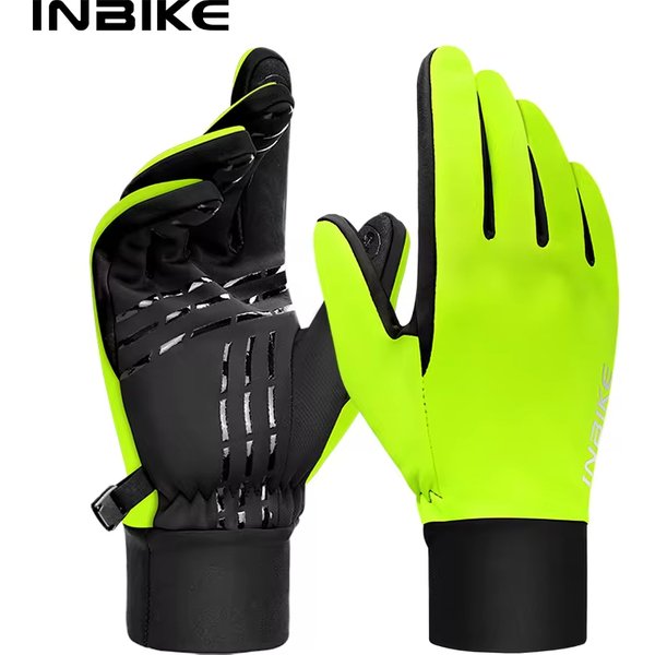 INBIKE hiver gants de cyclisme pour hommes femmes chaud polaire gant de vélo pour l'équitation gants de vélo imperméable écran tactile accessoires