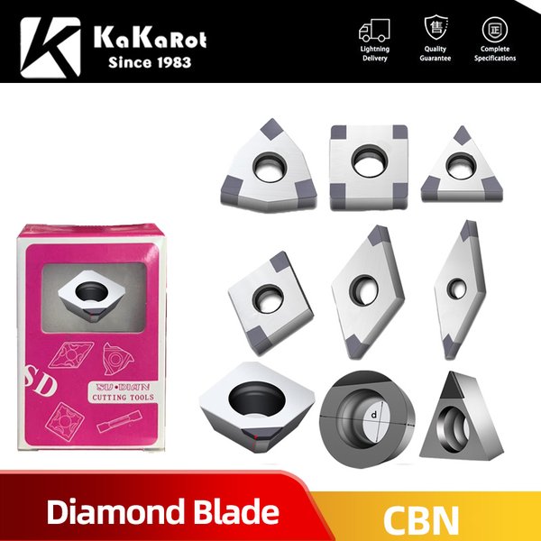KaKarot CBN Insert CNC Machining Lath Tool Cubic Boron Nitride Turning for Cast Iron Steel Cutting WNMG TNMG VNGA CCMT TPGH