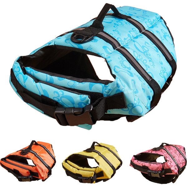Dog Life Jacket Reflective Adjustable Summer Large Dogs Swimwear Safety Vest Surfing Sailboat Enhanced Buoyancy Pet Life Jacket