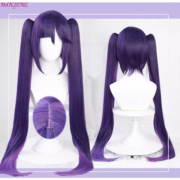 Mona Perücke Cosplay 80cm lange Perücke lila geschichtete Perücke Cosplay Anime Cosplay Perücken hitze beständige synthetische Perücken