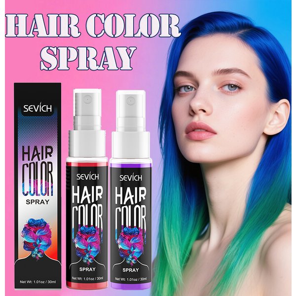 Spray de coloration temporaire pour cheveux, teinture instantanée unique pour Salon de coiffure, teinture pour cheveux multicolore, craie de maquillage lavable, bricolage, style de fête