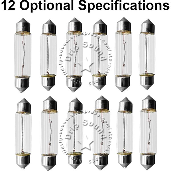 12/24/36V 18/20/25/35/50/75W Audio Speaker Frequency Divider Crossover Resistance Fuse Overload Overcurrent Protection Neon Bulb