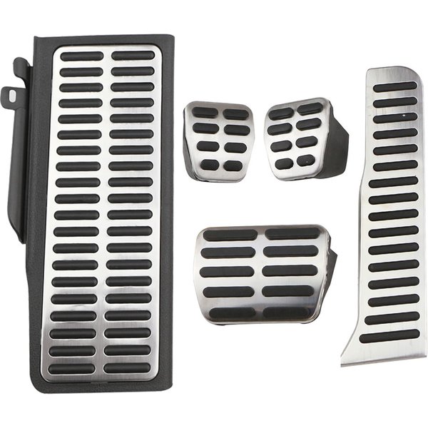 Edelstahl LHD Auto Pedale Gas Bremse Fußstütze Pedal Abdeckung für Volkswagen VW CC Passat B6 B7 R36 R-linie für Skoda Superb