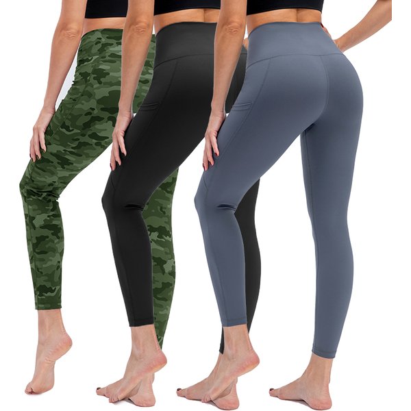 Yoga Leggings für Frauen mit Taschen hoch taillierte Yoga hosen Bauch Kontrolle Yoga Workout Leggings Gym Running Sport hose