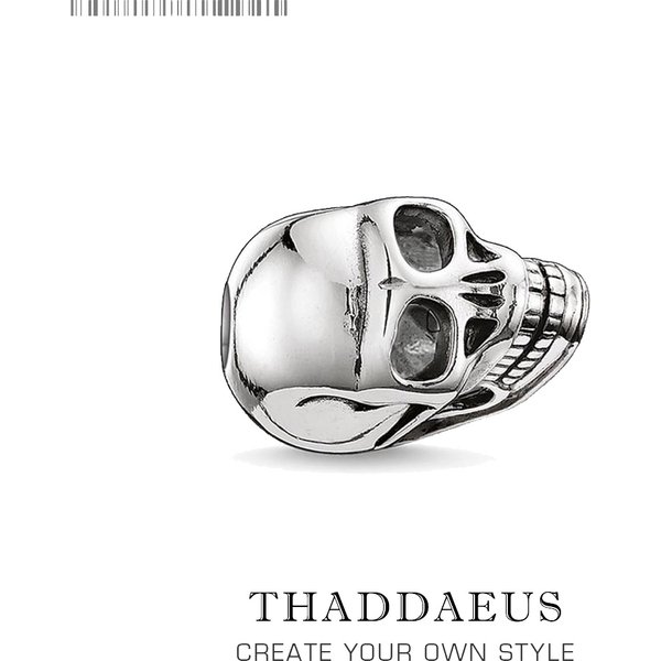Perles crâne, breloques adaptées au Bracelet, collier européen Karma, accessoires de bijoux européens, cadeau Punk pour femmes et hommes