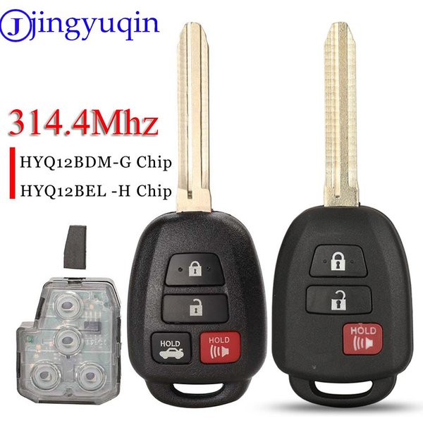 Jingyuqin HYQ12BDM 314.4Mhz clé à distance G/H puce pour Toyota Camry Corolla 2012-2017 HYQ12BEL sans marque