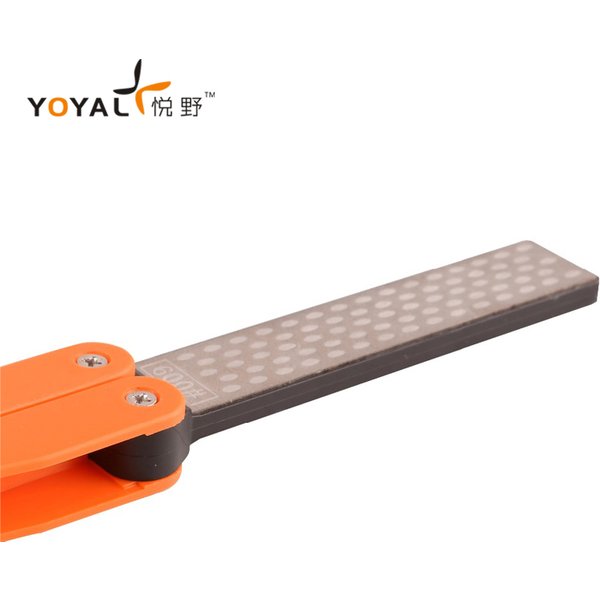 YOYAL Mini aiguiseur de couteaux professionnel d'extérieur 360 # 600 # Lames diamantées pour affûtage des couteaux, système de meulage TAIDEA