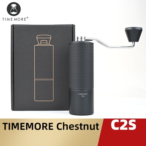 TIMEMORE Chestnut C2S ręczny młynek do kawy nowa aktualizacja zintegrowany metalowy korpus przenośny młynek ręczny doskonały do podróży Camping