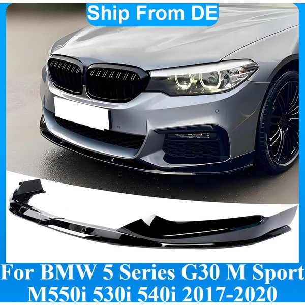 Bumper Lip For BMW 5 Series G30 G31 M Sport 2017-2020 M550i 530e 530i 540i Car Front Bumper Lip Spoiler Splitter Diffuser Guard Bodykit Tuning