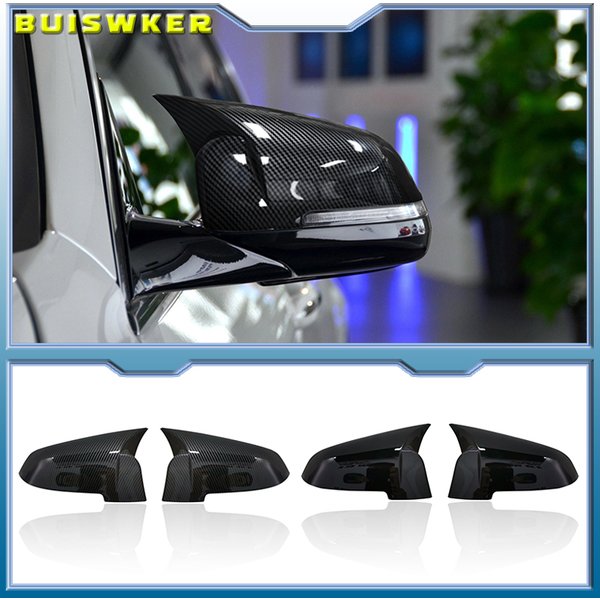 Capuchons de rétroviseur latéral de voiture en fibre de carbone, aspect noir, BMW Série 5, 6, 7, F10, F11, F18, F07, F12, F13, F06, F01, F02, LCI
