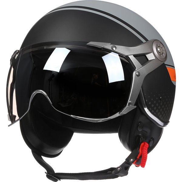 2024 NEUER Vintage Motorradhelm Jet Unisex DOT-Zertifizierung 3/4 Helm Retro Halboffener Helm Motorrad Roller Casco
