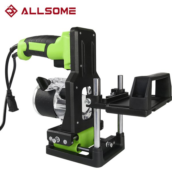 Allsome Einsteckschloss Jig Holzbearbeitung Stoßen Locator Kompakte Router Befestigung Router Rand Guide Trimmen Maschine