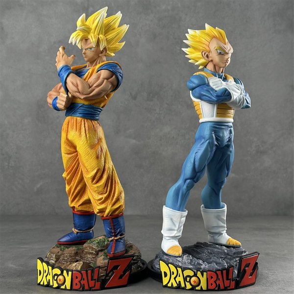 32cm Anime Dragon Ball Z Super Saiyan Son Goku VS Vegeta Relation Ver. GK PVC Actionfigur Statue Sammlermodell Spielzeugpuppe