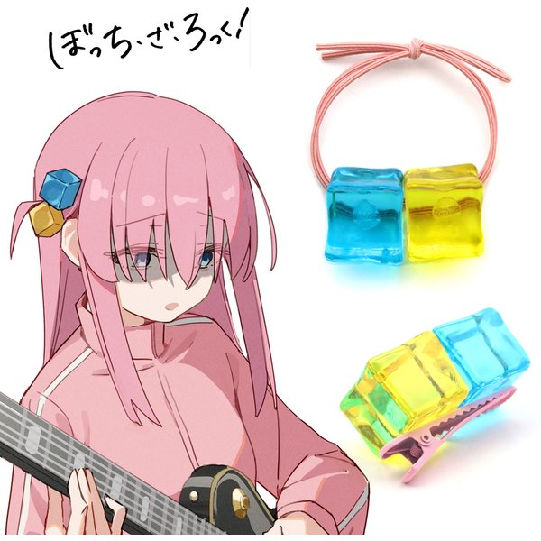 Anime BOCCHI LE ROCHER! Gotou Hitori Cosplay bandes de cheveux élastiques pince à cheveux épingle à cheveux pour femmes accessoires de cheveux bandeau bijoux