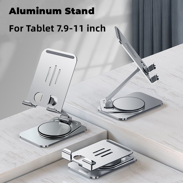 Support de tablette en aluminium pour iPad Pro 11 10e 10.2 7e 8e 9e génération Xiaomi Pad Samsung Tab Support de tablette ultra-mince pliable
