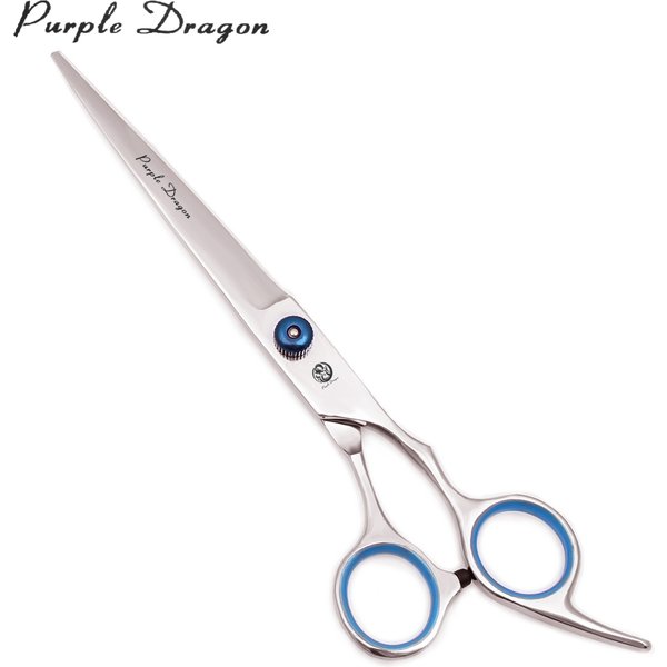 Purple Dragon Dog Grooming Scissors 6.5" 7" Straight Scissors Thinning Shears Professional Pets Shears Curved Scissors Z4001