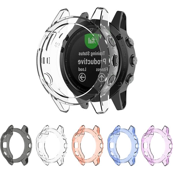 Weiche Silikon-Schutzhülle für Garmin Fenix 5S 5 5X Smart Watch Protector Rahmenabdeckung TPU Bumper für Fenix5S 5 5X / Plus Hülle
