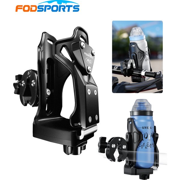 Fodsports Motorrad-Getränkehalter, verbesserter ATV-Wasserbecherhalter, Fahrrad-Flaschenhalter 360° ° Drehbares, verstellbares Motorradzubehör