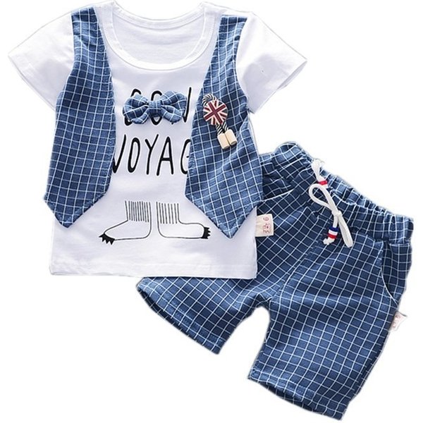 Vêtements d'été pour bébés filles et garçons, T-Shirt et short à la mode, 2 pièces/ensemble, Costume décontracté, tenues pour nourrissons, survêtements pour enfants, nouvelle collection