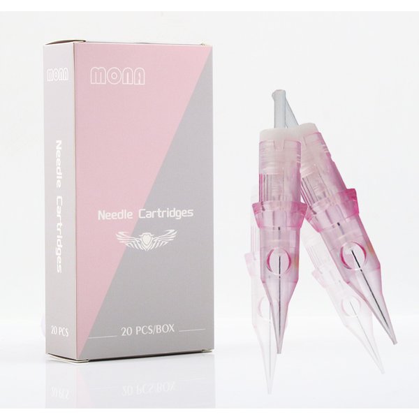 20PCS Cartridge Tattoo Needles Disposable Standard Size Round Liner For Cartridge Tattoo Pen Machine Tattoo Kit