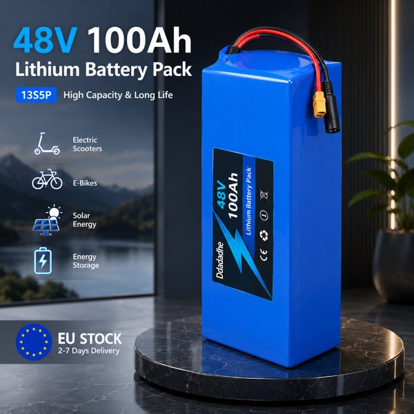 48V Akku, 10Ah, 10000mAh, 18650, 13S5P, Lithium-Ionen-Akkupack, integriertes BMS, Elektroroller, E-Bike, Mountainbike, 500W, 750W, 1000W.