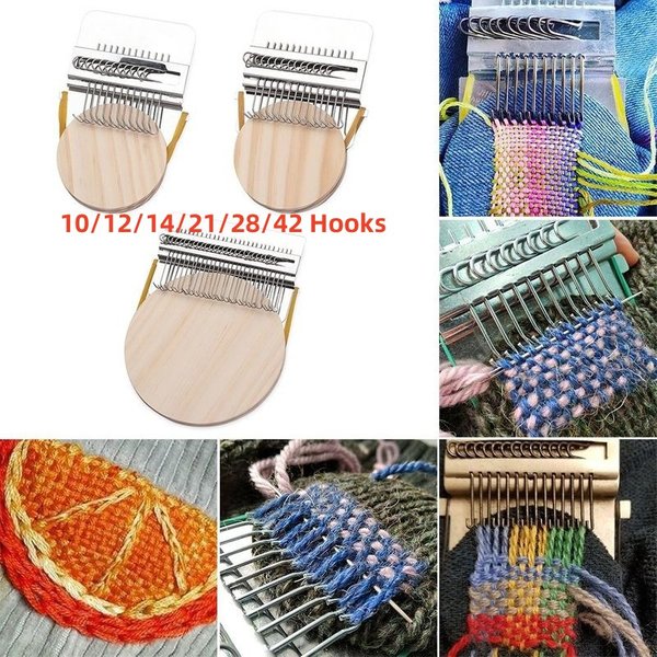 Petit métier à tisser Speedweve, outil de tissage en bois amusant, métier à tisser en métal, outils textiles de bricolage, Machine à repriser, métier à tisser, réparation de vêtements en jean