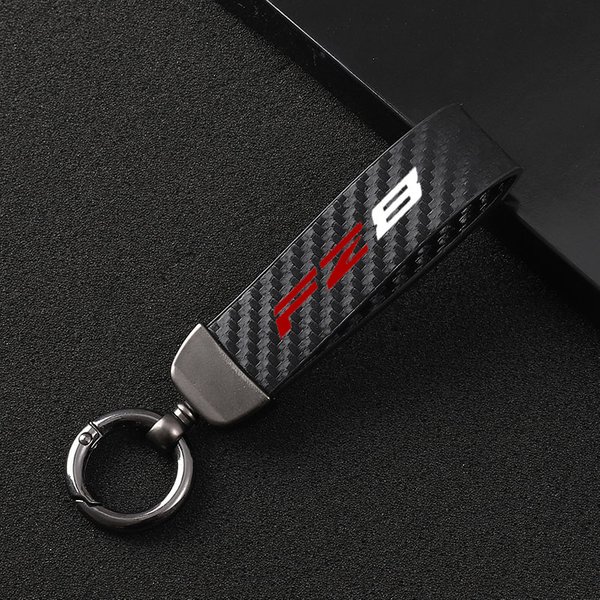 Porte-clés en cuir et fibre de carbone pour moto, porte-clés, UL, YAMAHA FZ1, FZ6, FZ8, FAZER, FZ 1, FZ 6, FZ 8, nouvelle mode