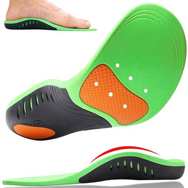 Semelles orthopédiques pour chaussures semelle intérieure confortable pour fasciite plantaire pour pieds coussinet de chaussure de sport Support de voûte plantaire semelle de chaussure taille: 36-50