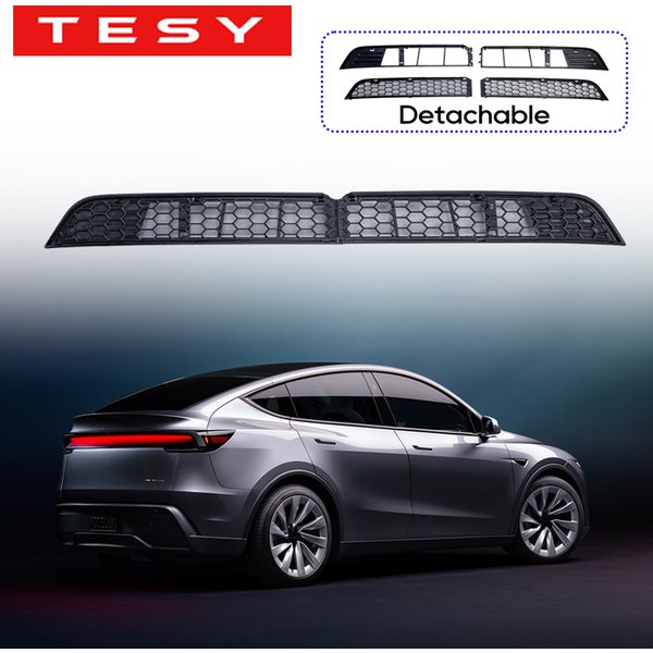 TESY Für Tesla Model YL Y L Y Juniper Premium Performance Launch Untere Stoßstange Anti-Insekten-Netz Staubdichter Innerer Lüftungsgitter-Abdeckung