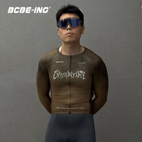 Maillot de cyclisme gothique BCBE-ING DBS pour hommes et femmes, manches longues, léger, respirant, à séchage rapide, petite taille, fermetures éclair YKK