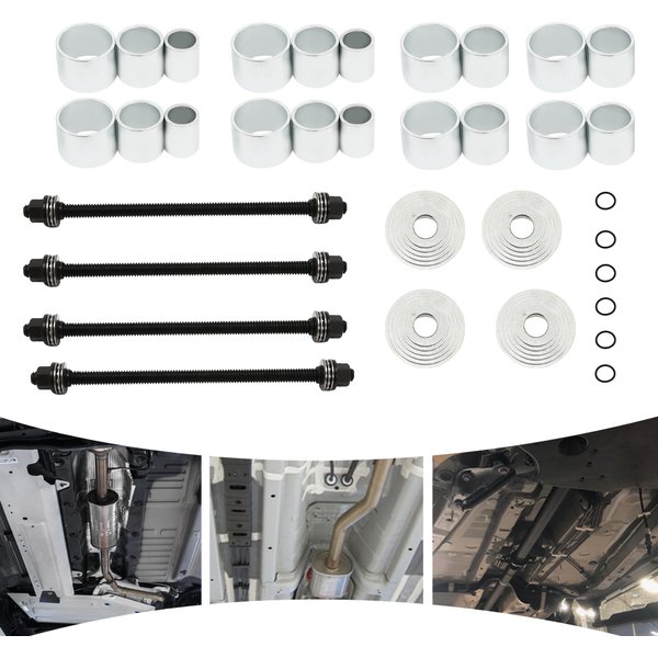 28-teiliges Universal-Press- und Abzieh-Hülsen-Set, Buchsenentfernungswerkzeug-Set M10, M12, M14, M16, Gummi-Hülsen-Ersatzwerkzeug-Kit