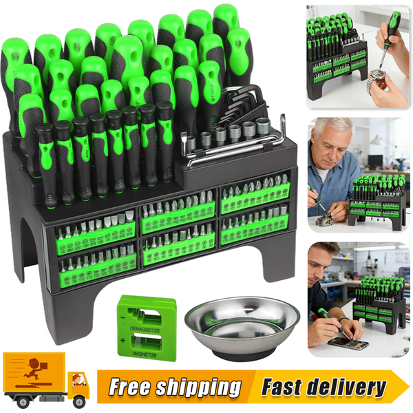 118-teiliges Magnetisches Schraubendreher-Bit-Set Manuelles Handwerkzeug-Kit mit Aufbewahrungsbox Professionelles Multi-Bit-Werkzeugset für Autoreparatur