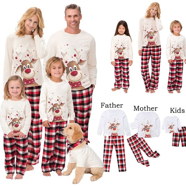 Famille correspondant vêtements pyjamas de noël 2026 mère enfants bébé pyjamas ensemble Look vêtements de nuit mère et fille père fils tenue