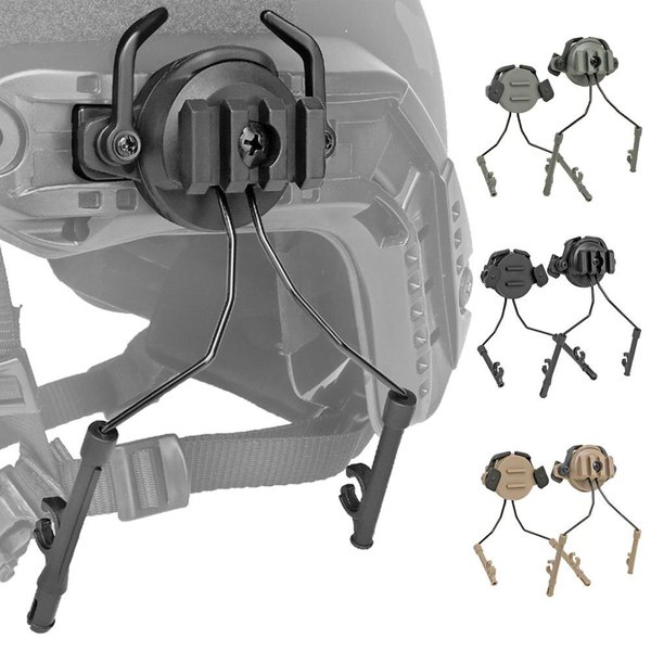 Taktische Helm Zubehör Military Airsoft Headset Halter Helm Schiene Adapter Jagd Schießen Headset Halterung