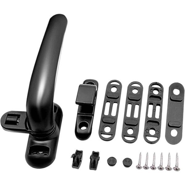 1 Set Window Handles Aluminum Alloy with Lock Handle Thickened Replacement Door Handle Window Hardware for Home Bathroom Office