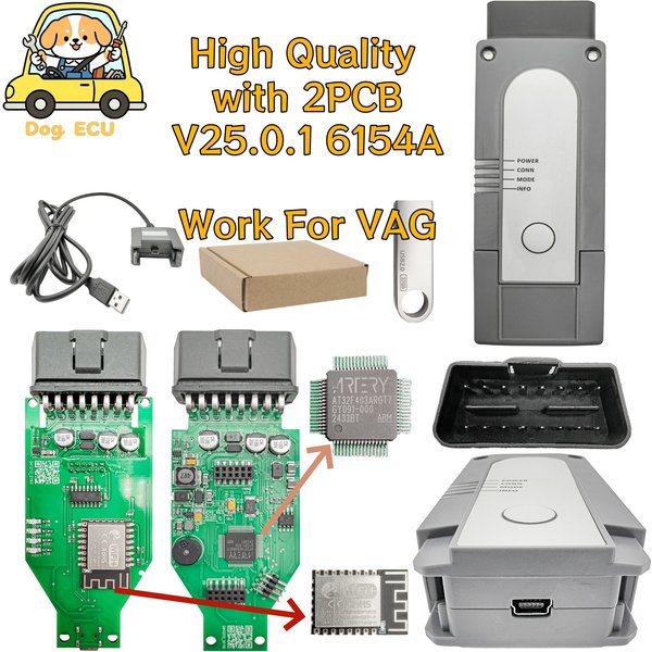 Neuester USB 6154A V1.66 Diagnosescanner mit Vollchip für VAG-Gruppe OBD2 Codierung & Programmierung