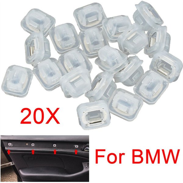 Clips de panneau de garniture de porte pour BMW, plastique, intérieur de voiture, panneaux de camion, accessoires, série 3, E46, E90, E91, E92, E93, E53, 51418215806, 20 pièces